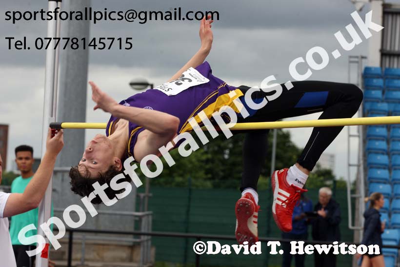 Mens under-20s high jump, Northern Senior and Under-20s Champs., SportsCity, Manchester. Photo: David T. Hewitson/Sports for All Pics